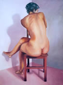 De Espalda - Pintora Victoria Andrea Mu&ntilde;oz Serra