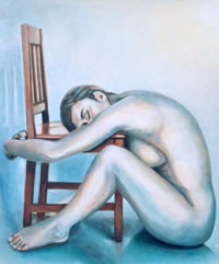 El Abrazo - Pintora Victoria Andrea Mu&ntilde;oz Serra