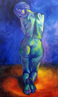 Penitente - Pintora Victoria Andrea Mu&ntilde;oz Serra