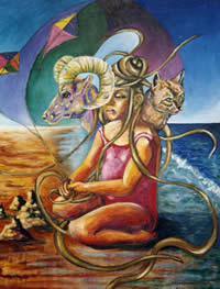 Volantines - Pintora Victoria Andrea Mu&ntilde;oz Serra