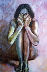 A oscuras - Pintora Victoria Andrea Mu&ntilde;oz Serra